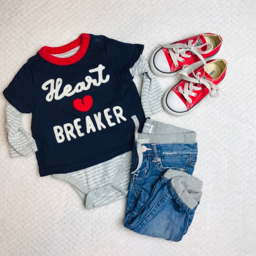 COPY - Gap kids Valentine Heartbreaker one piece top 6/12